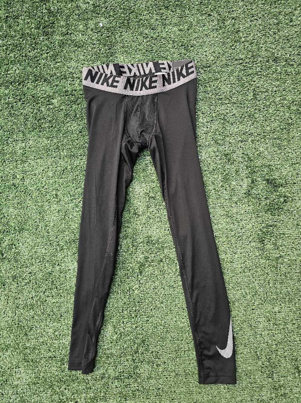 Nike Black Men's Training Compression Tights with Branded Waistband